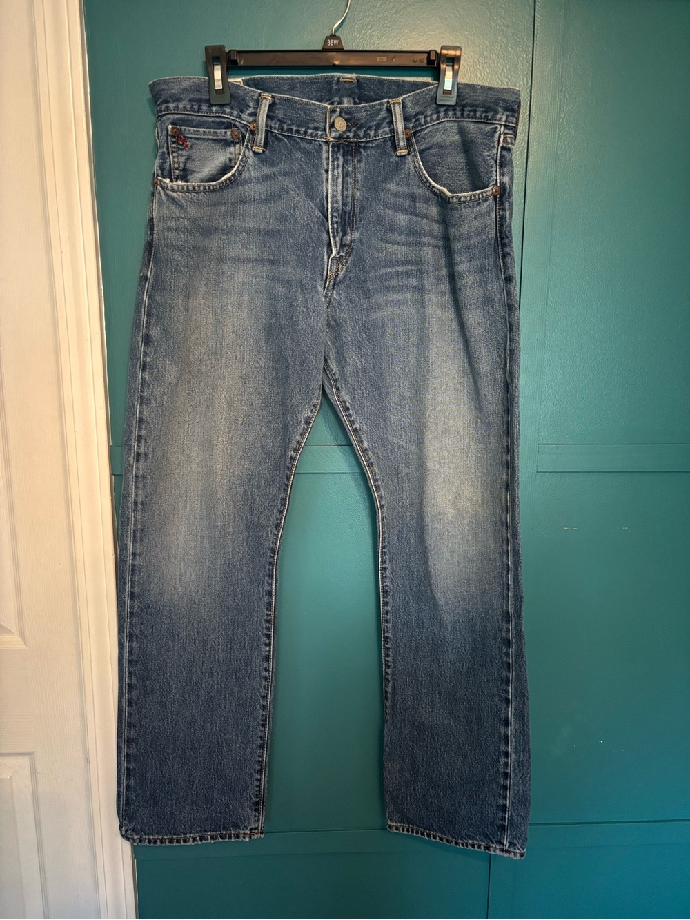 Polo Ralph Lauren Hampton Straight Men's Light Blue Jeans 34x30